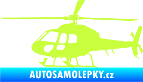 Samolepka Vrtulník 007 levá helikoptéra limetová