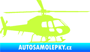 Samolepka Vrtulník 007 pravá helikoptéra limetová