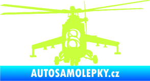 Samolepka Vrtulník 009 levá helikoptéra limetová