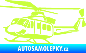 Samolepka Vrtulník 010 levá helikoptéra limetová