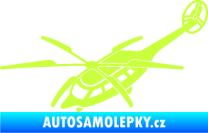 Samolepka Vrtulník 011 levá helikoptéra limetová