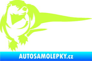 Samolepka Vydra 001 pravá limetová