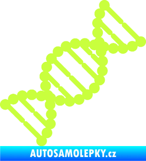 Samolepka Vzorec DNA pravá limetová