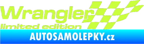 Samolepka Wrangler limited edition pravá limetová