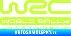 Samolepka WRC -  World Rally Championship limetová