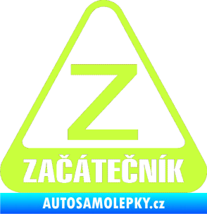 Samolepka Začátečník limetová