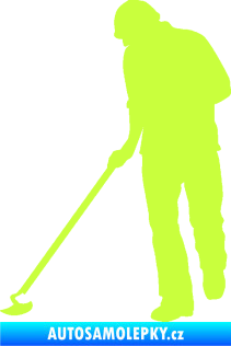 Samolepka Zahradník 001 levá limetová