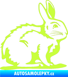 Samolepka Zajíček 001 pravá limetová