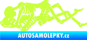 Samolepka Zamilované kostry 001 levá láska až za hrob limetová