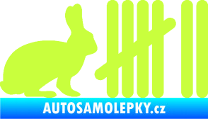 Samolepka Zářezy 003 zajíc limetová