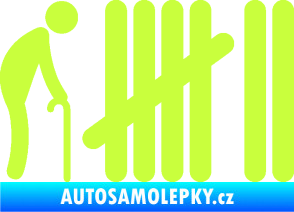 Samolepka Zářezy 005  limetová