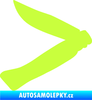 Samolepka Zavírací nůž 001 levá limetová