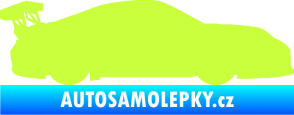 Samolepka Závodní auto 001 pravá limetová