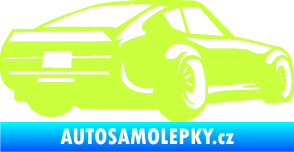 Samolepka Závodní auto 009 pravá limetová
