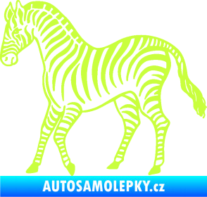Samolepka Zebra 002 levá limetová
