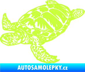 Samolepka Želva 005 levá limetová