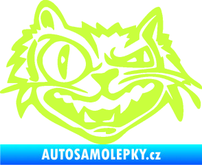 Samolepka Zlý kocour levá limetová