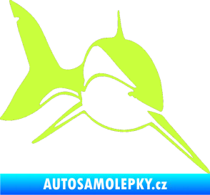 Samolepka Žralok 004 pravá limetová