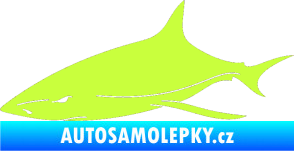 Samolepka Žralok 008 levá limetová