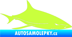Samolepka Žralok 008 pravá limetová