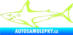 Samolepka Žralok 009 levá limetová