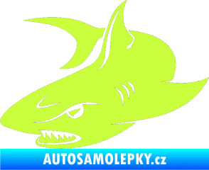 Samolepka Žralok 012 levá limetová