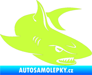 Samolepka Žralok 012 pravá limetová