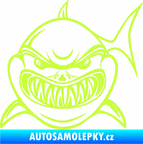 Samolepka Žralok 014 levá limetová