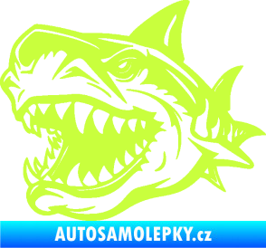Samolepka Žralok 021 levá limetová