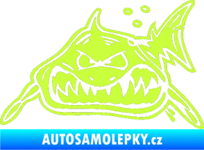 Samolepka Žralok levá limetová