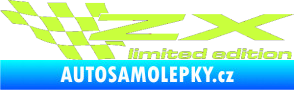 Samolepka ZX limited edition levá limetová