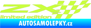 Samolepka ZX limited edition pravá limetová