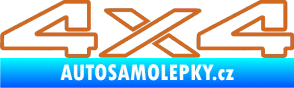 Samolepka 4x4 varianta 003 oříšková