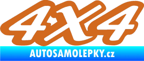 Samolepka 4x4 varianta 007 oříšková