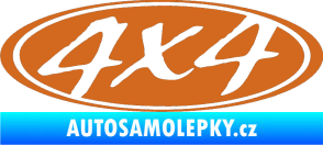 Samolepka 4x4 varianta 008 oříšková