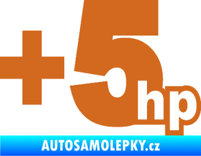 Samolepka + 5hp 003 oříšková