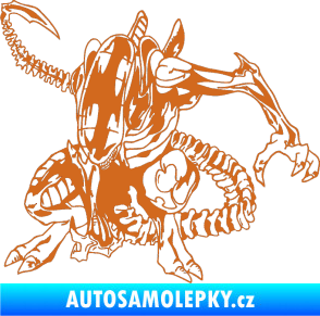 Samolepka Alien 002 levá oříšková