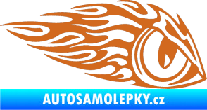 Samolepka Animal flames 016 pravá zvířecí oko oříšková