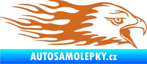 Samolepka Animal flames 023 pravá orel oříšková