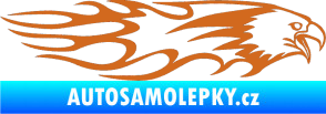 Samolepka Animal flames 026 pravá orel oříšková