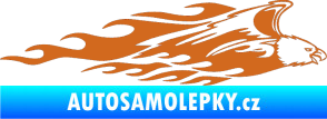 Samolepka Animal flames 052 pravá orel oříšková