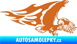 Samolepka Animal flames 081 pravá orel oříšková