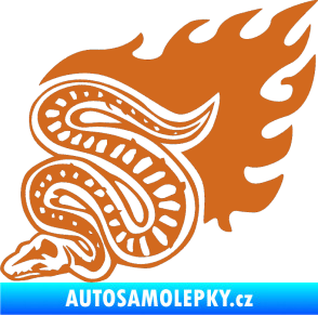 Samolepka Animal flames 086 levá had oříšková