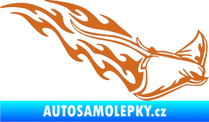 Samolepka Animal flames 093 pravá rejnok oříšková