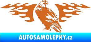 Samolepka Animal flames 094 levá orel oříšková