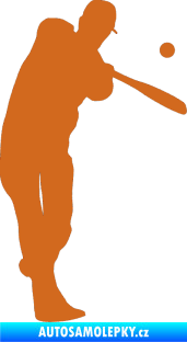 Samolepka Baseball 012 pravá oříšková