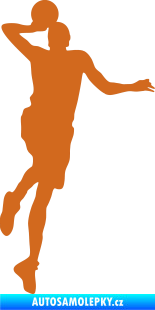 Samolepka Basketbal 014 pravá oříšková