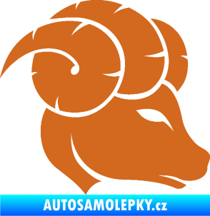 Samolepka Beran zvěrokruh 002 pravá oříšková