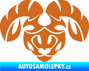 Samolepka Beran zvěrokruh 003  oříšková