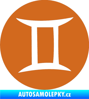 Samolepka Blíženci 001 - horoskop oříšková